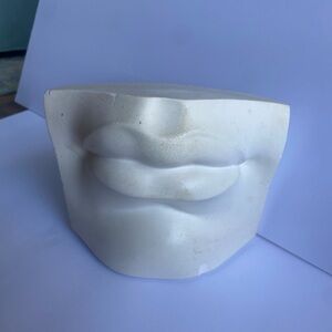 Michelangelo's statue of David’s mouth plaster cast from British museum decor